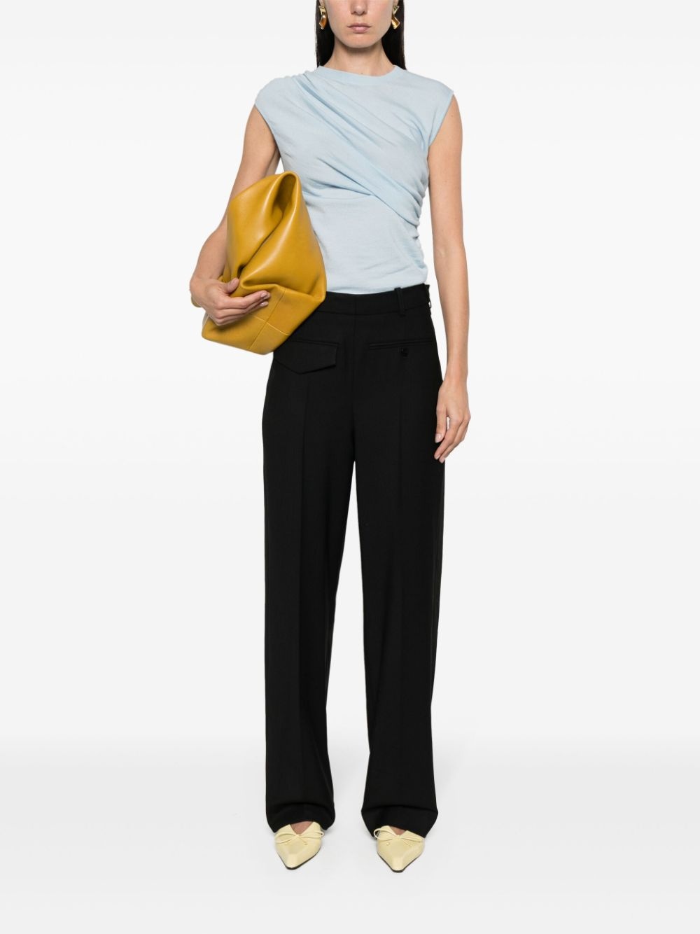 twill tapered trousers - 2