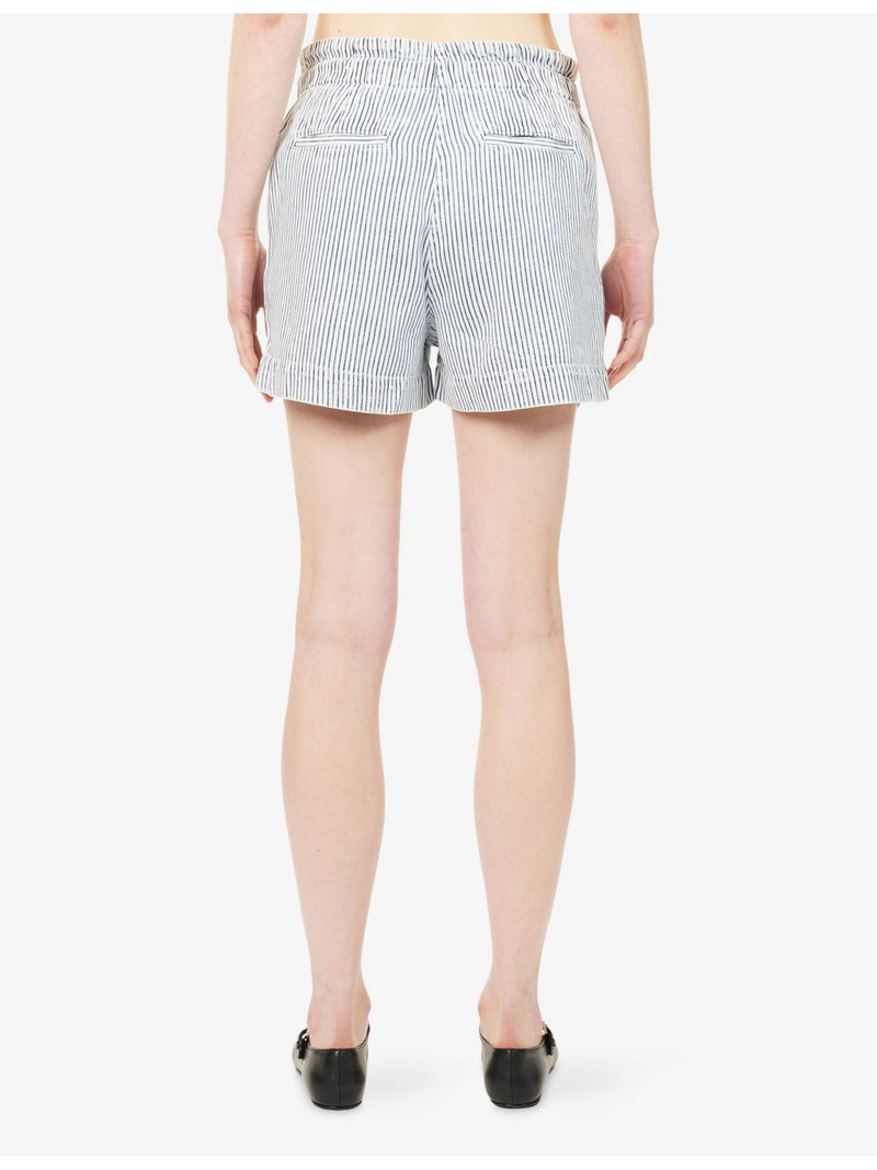 Foster Stripe Cotton-Blend Shorts 4
