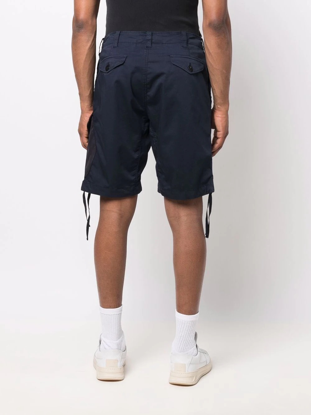 drawstring cargo shorts - 4