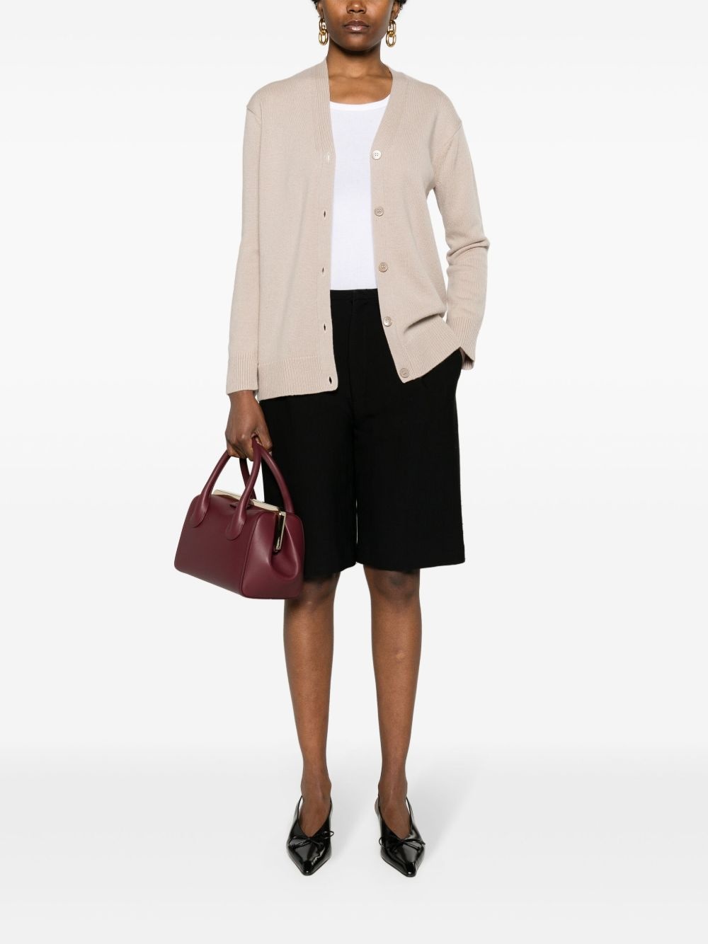 button-up wool-blend cardigan - 2