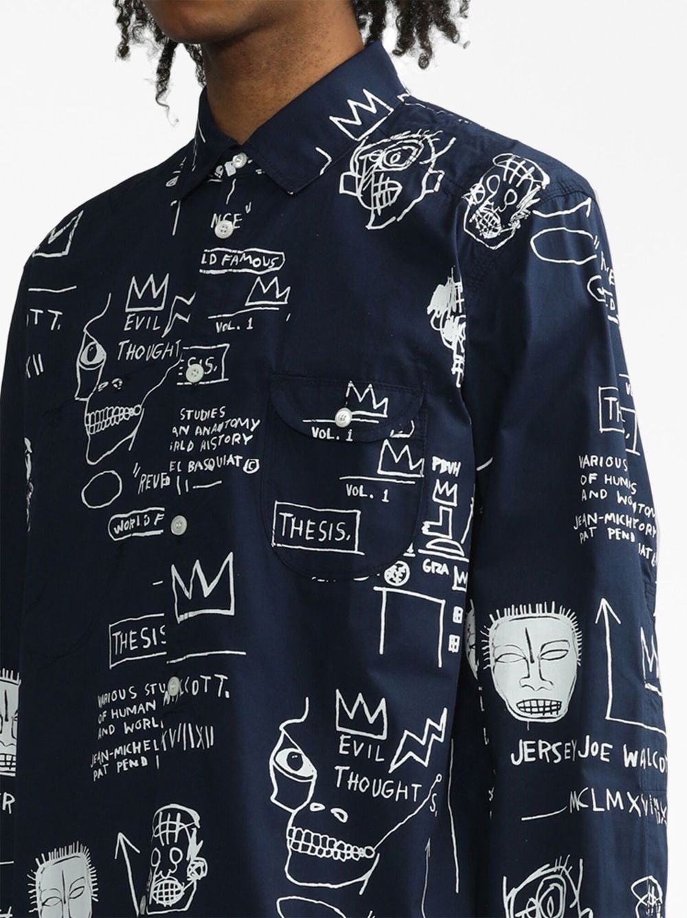 graphic-print cotton shirt - 5