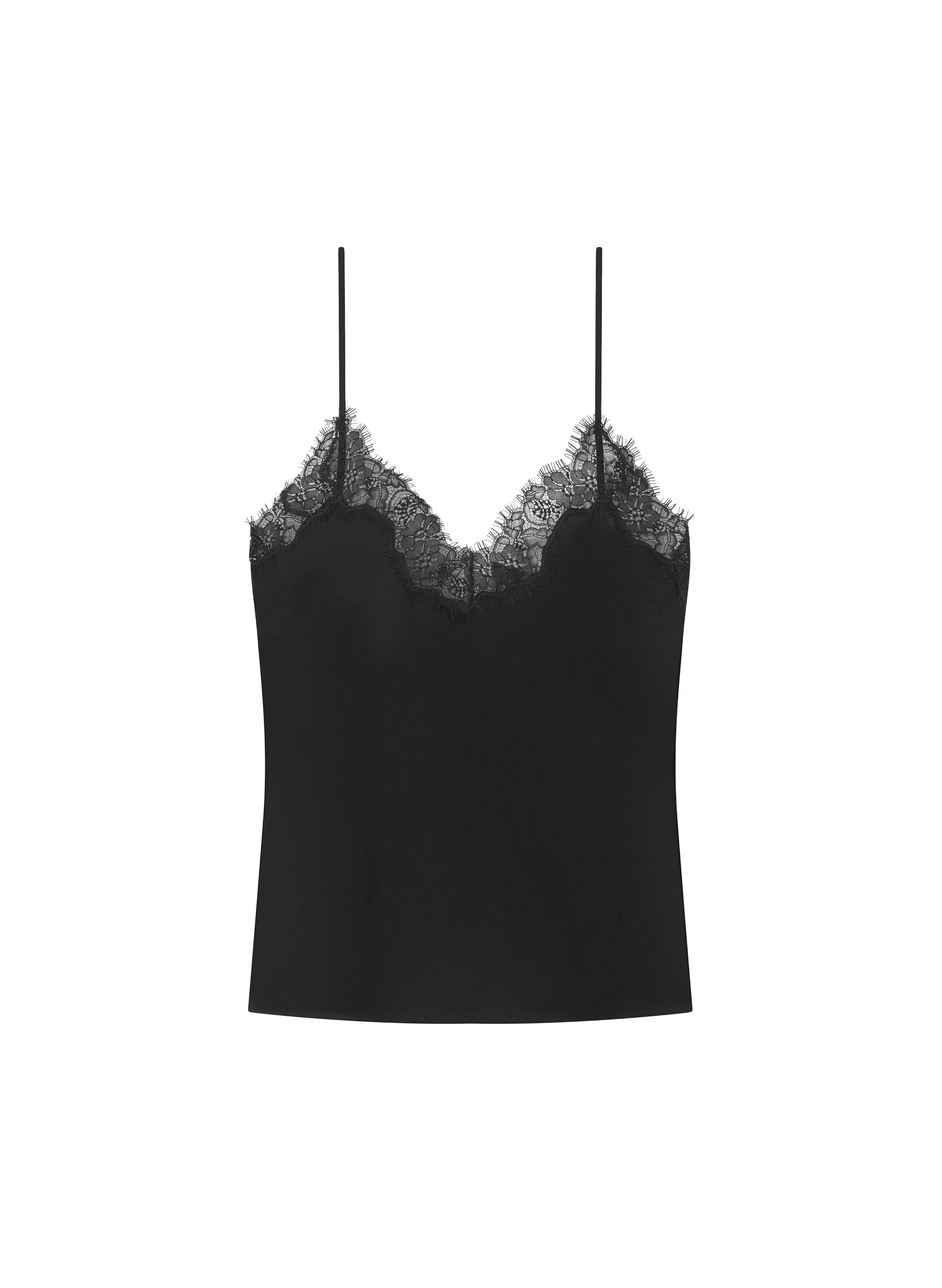 Annabelle Silk and Lace Camisole Top - 1
