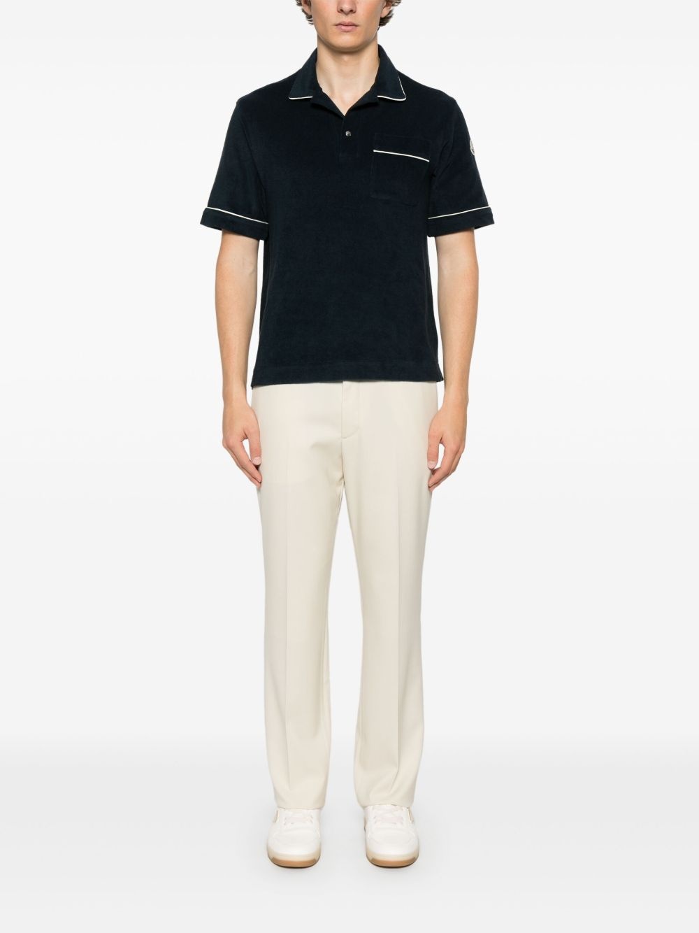 textured polo shirt - 2