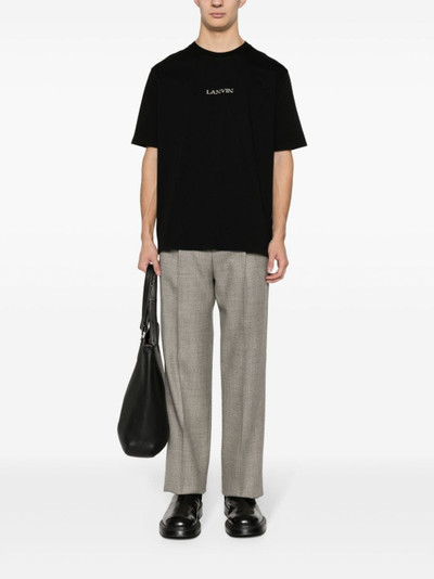 Lanvin logo-embroidered cotton T-shirt outlook