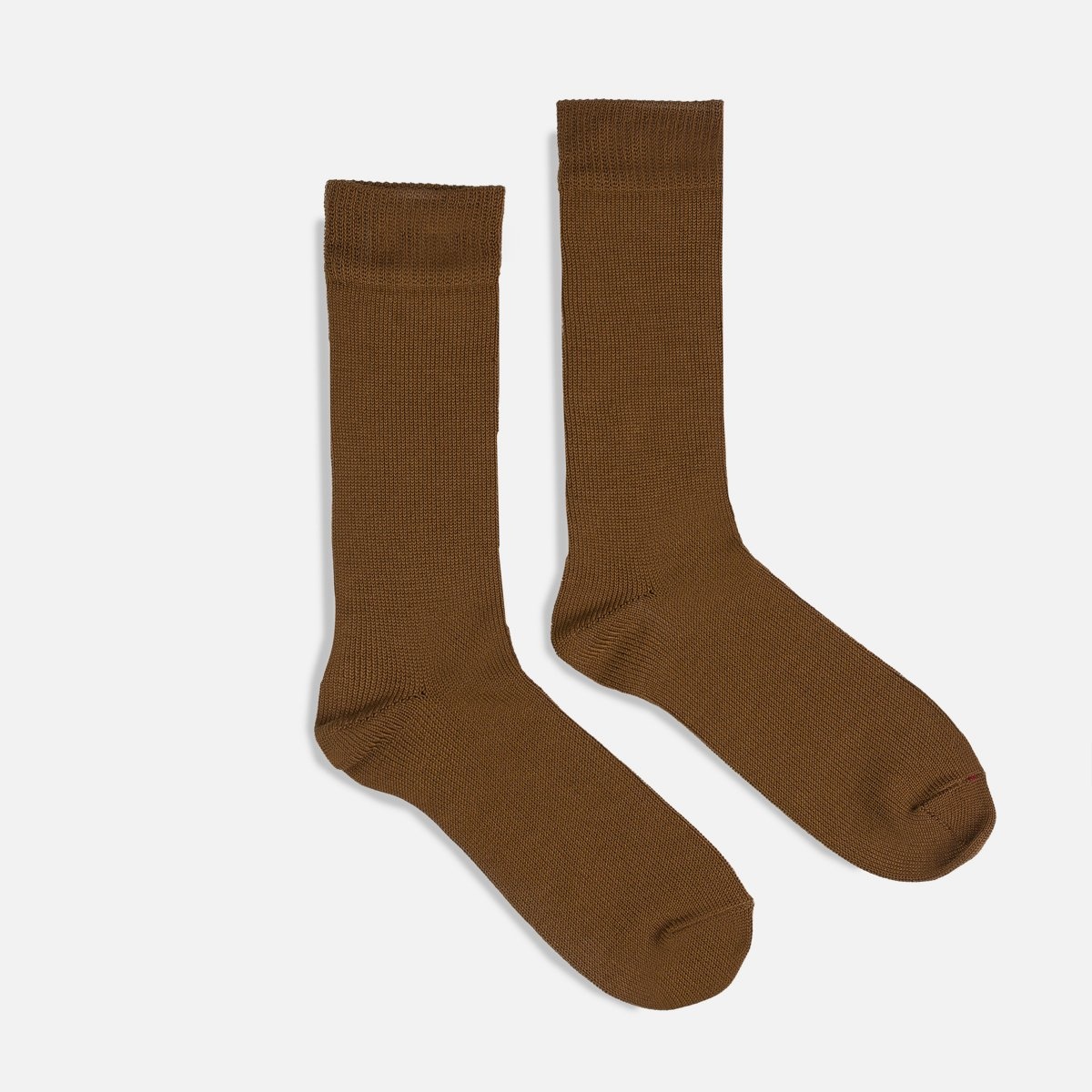 DEC-MER-CAM Decka Plain Mercerized Socks - Camel - 1