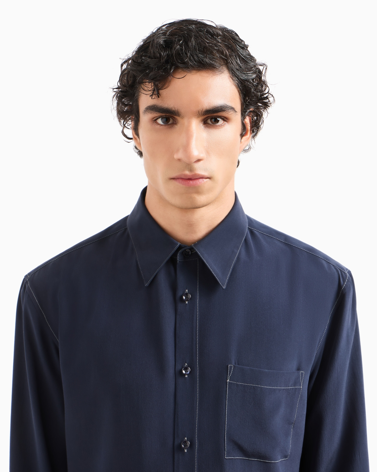SILK CRÊPE SHIRT - 5