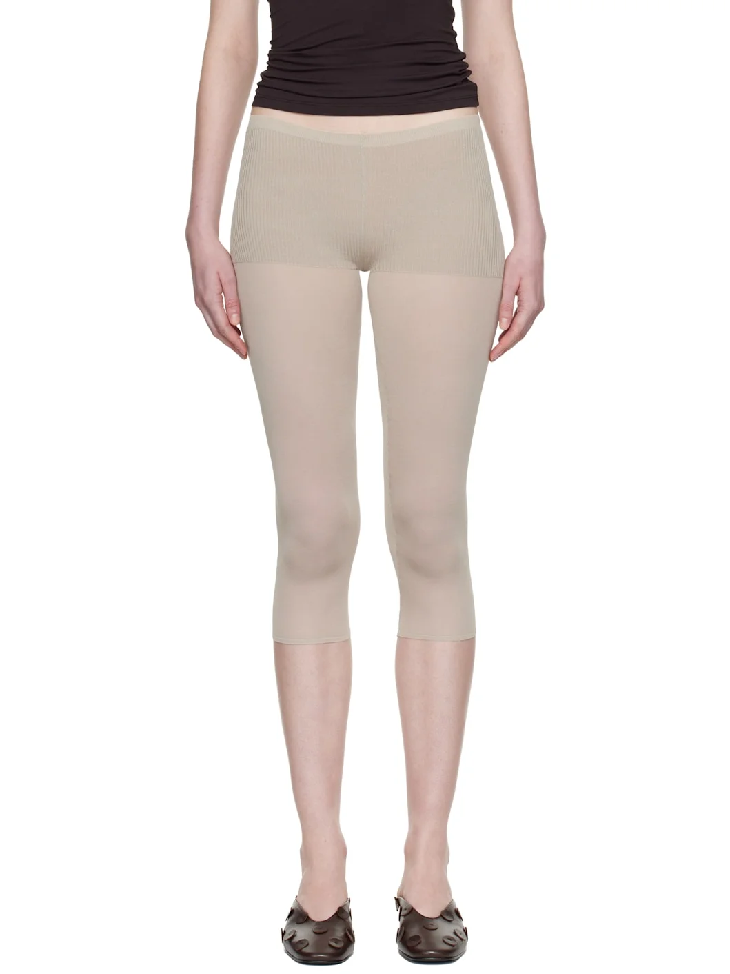 Beige Meleta Leggings - 1