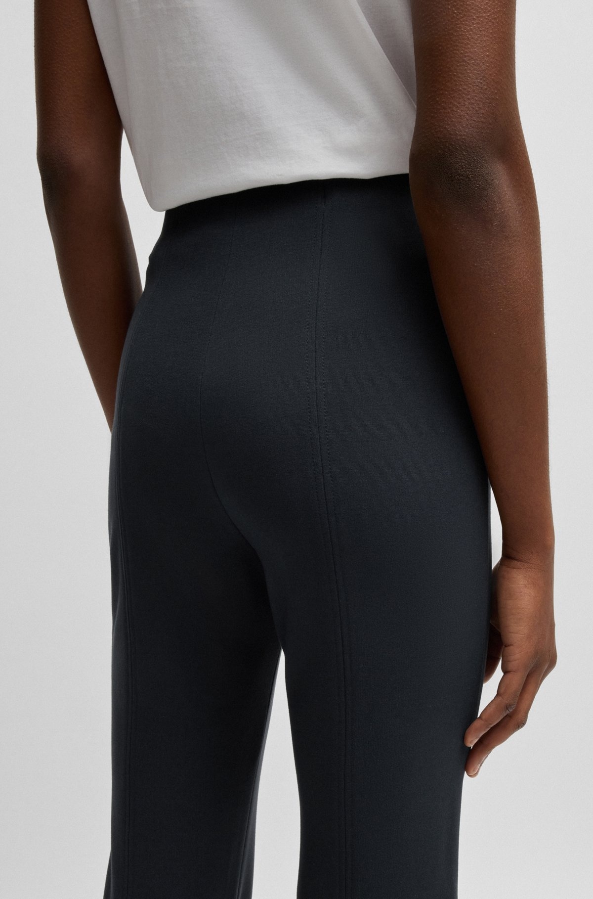 FLARED LEGGINGS IN STRETCH JERSEY - 3