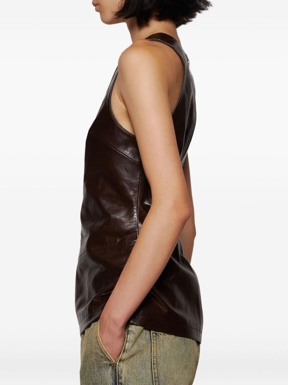 leather tank top - 4