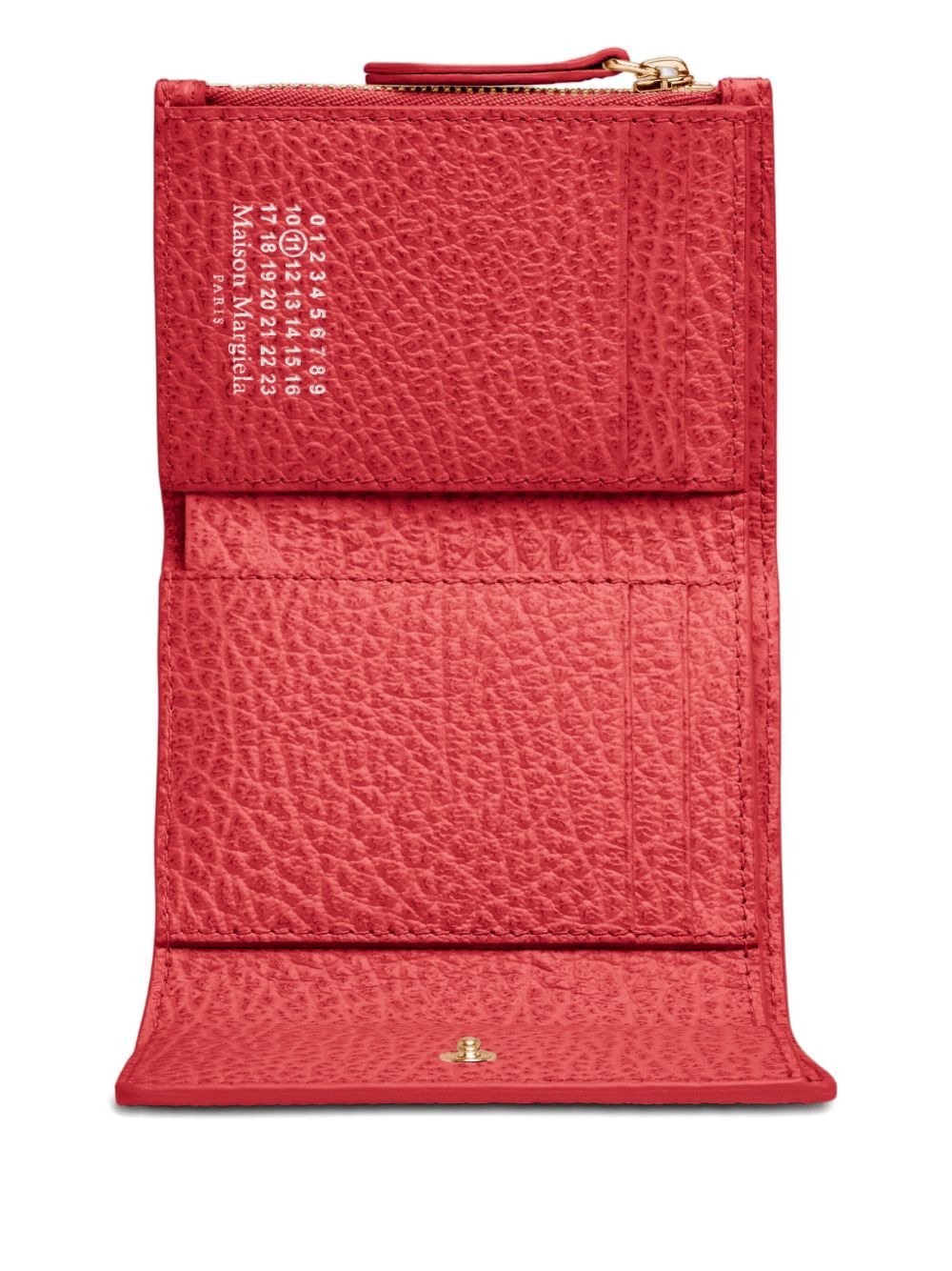 textured-leather foldable wallet - 3