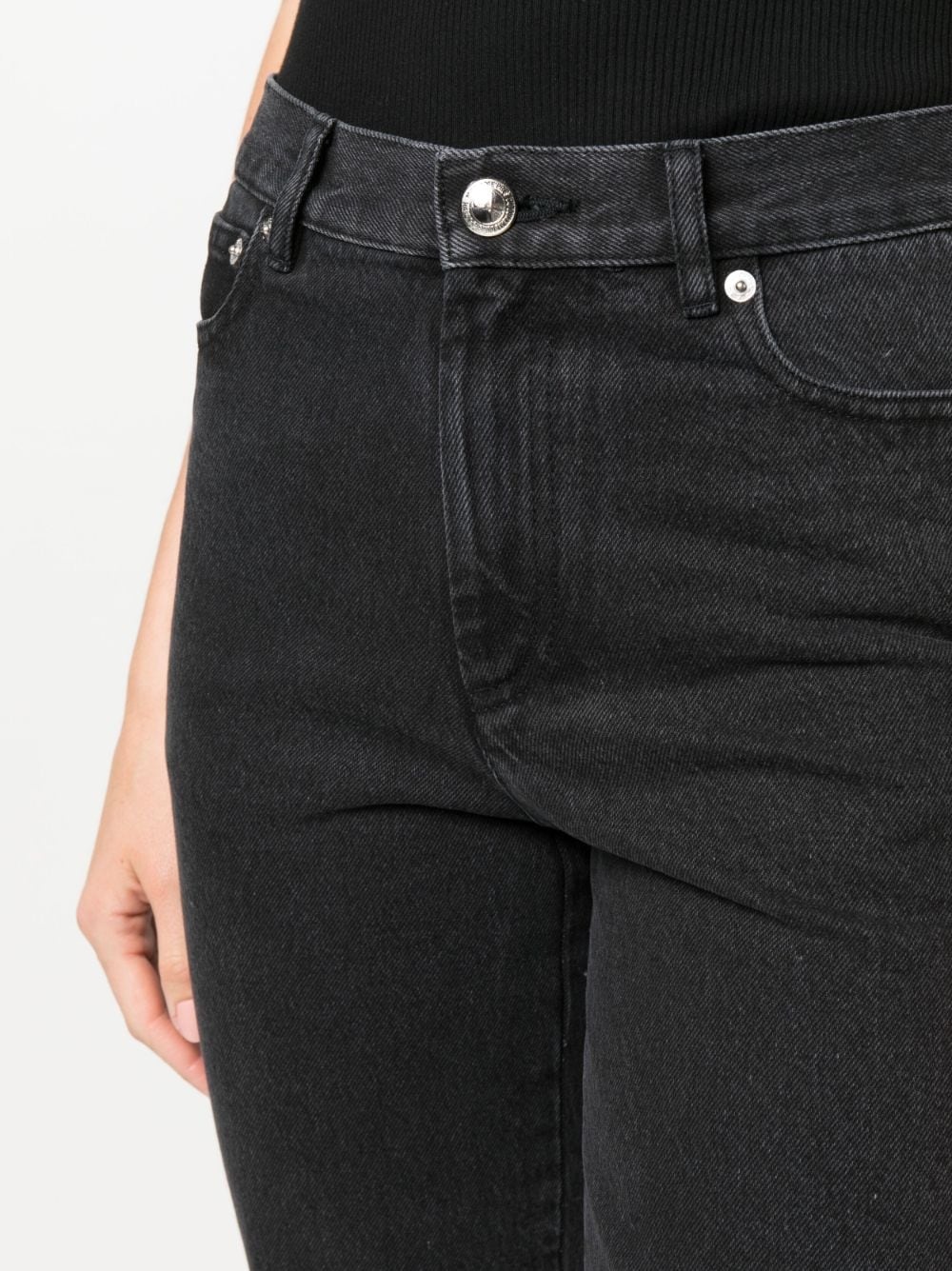 mid-rise cropped jeans - 5