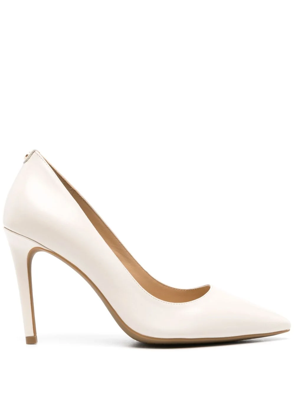 pointed-toe leather pumps - 1