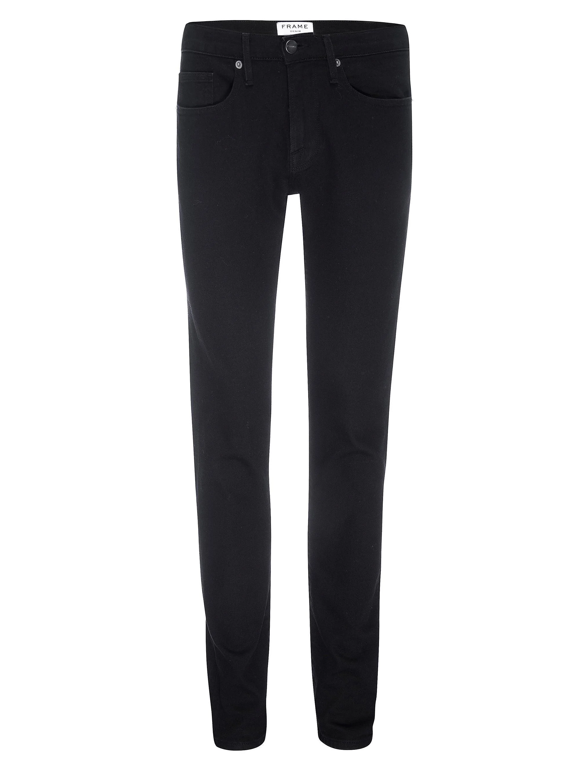 L'Homme Cotton-Blend Slim-Fit Jeans - Noir - 1