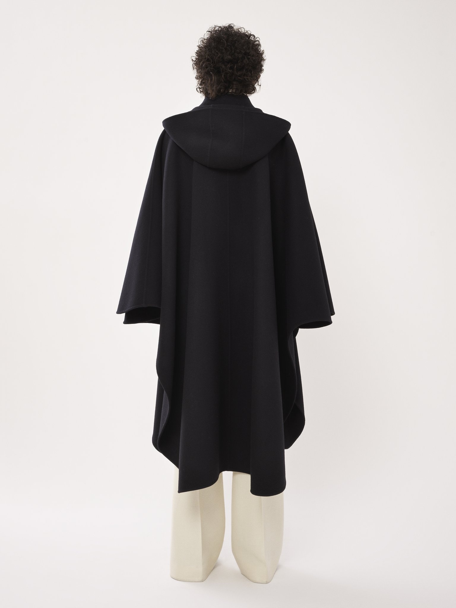 HOODED CAPE COAT - 4