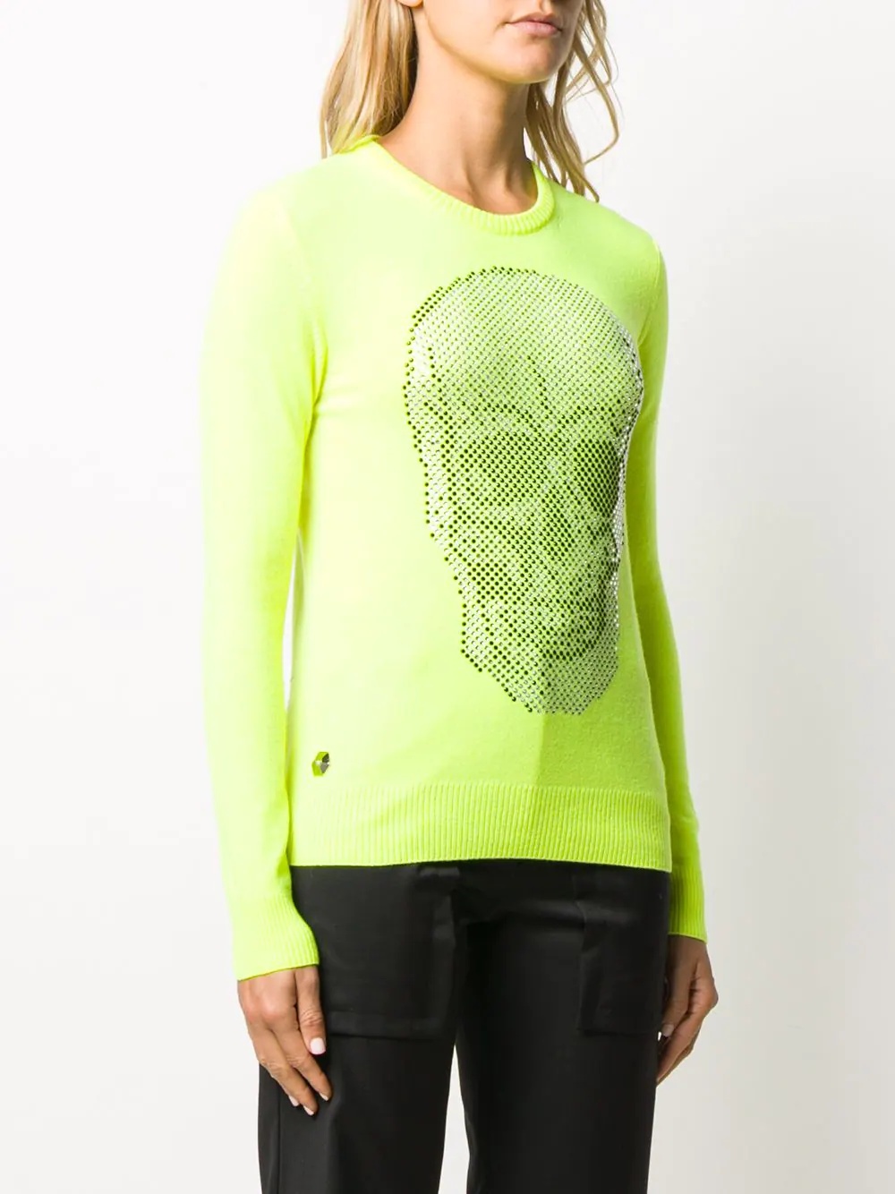 rhinestone skull jumper - 3