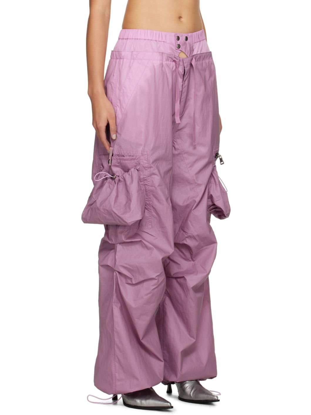 【ANDERSSON BELL】(W) BALLOON POCKET PARACHUTE PANTS D.PINK WOMEN) BALLOON POCKET PARACHUTE PANTS apa709w(DUSTY PINK