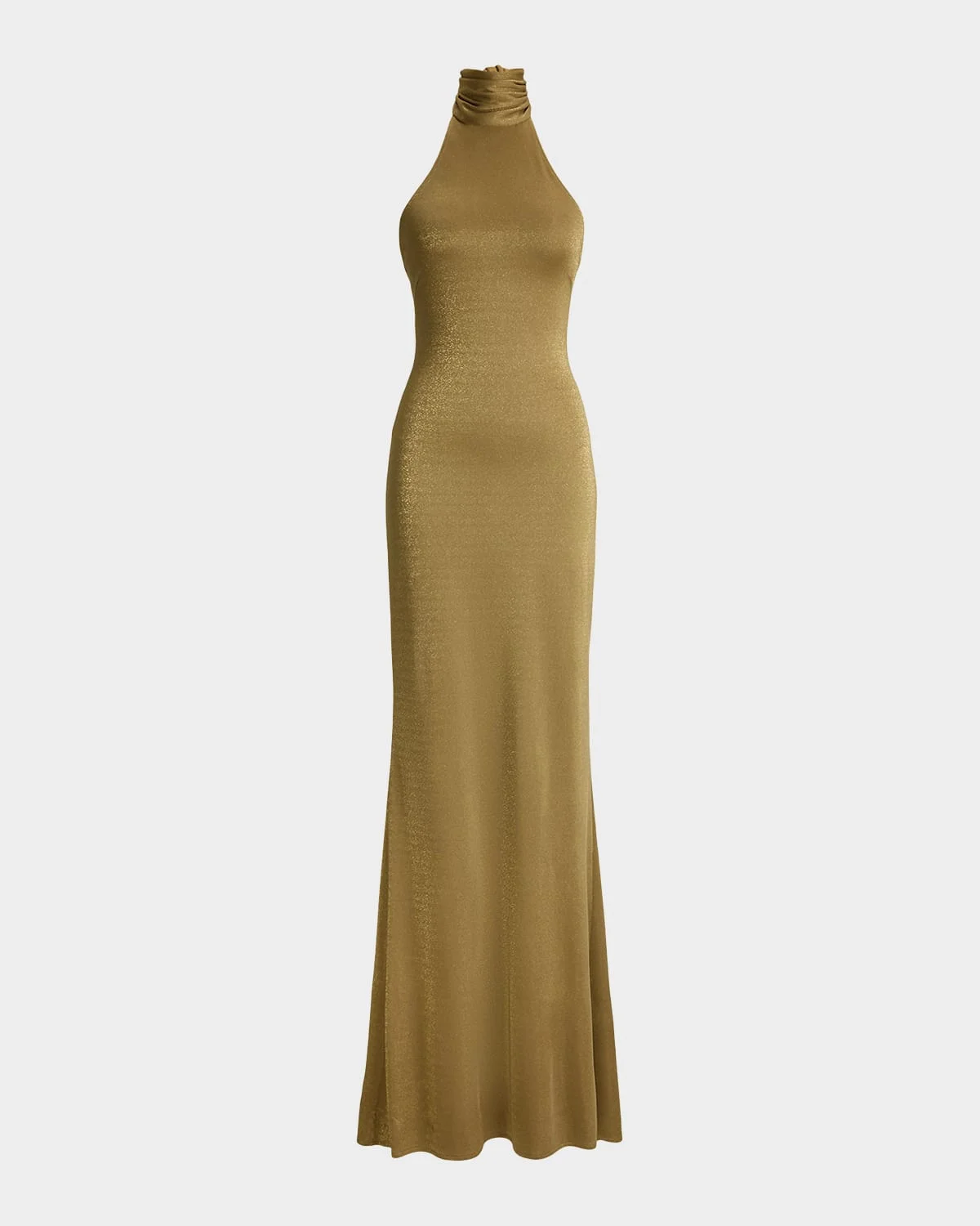 Kelsie Metallic Jersey Evening Dress - 1