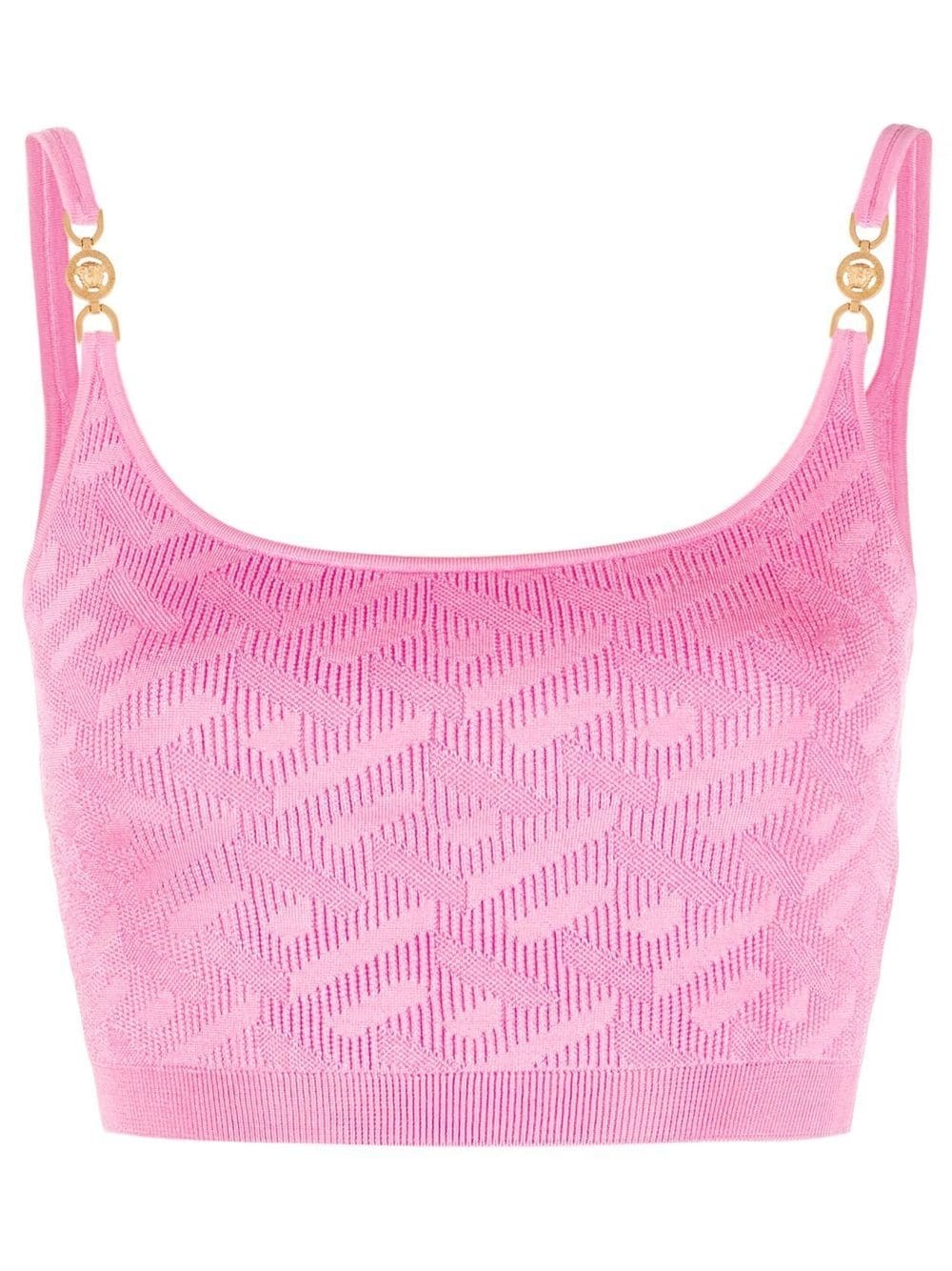 Medusa motif knitted top - 1