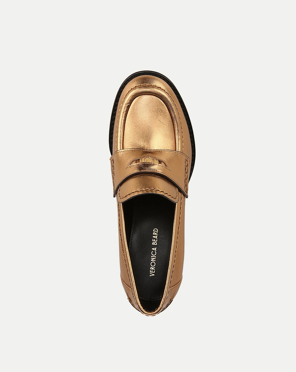 PENNY LEATHER LOAFER HEEL - 3