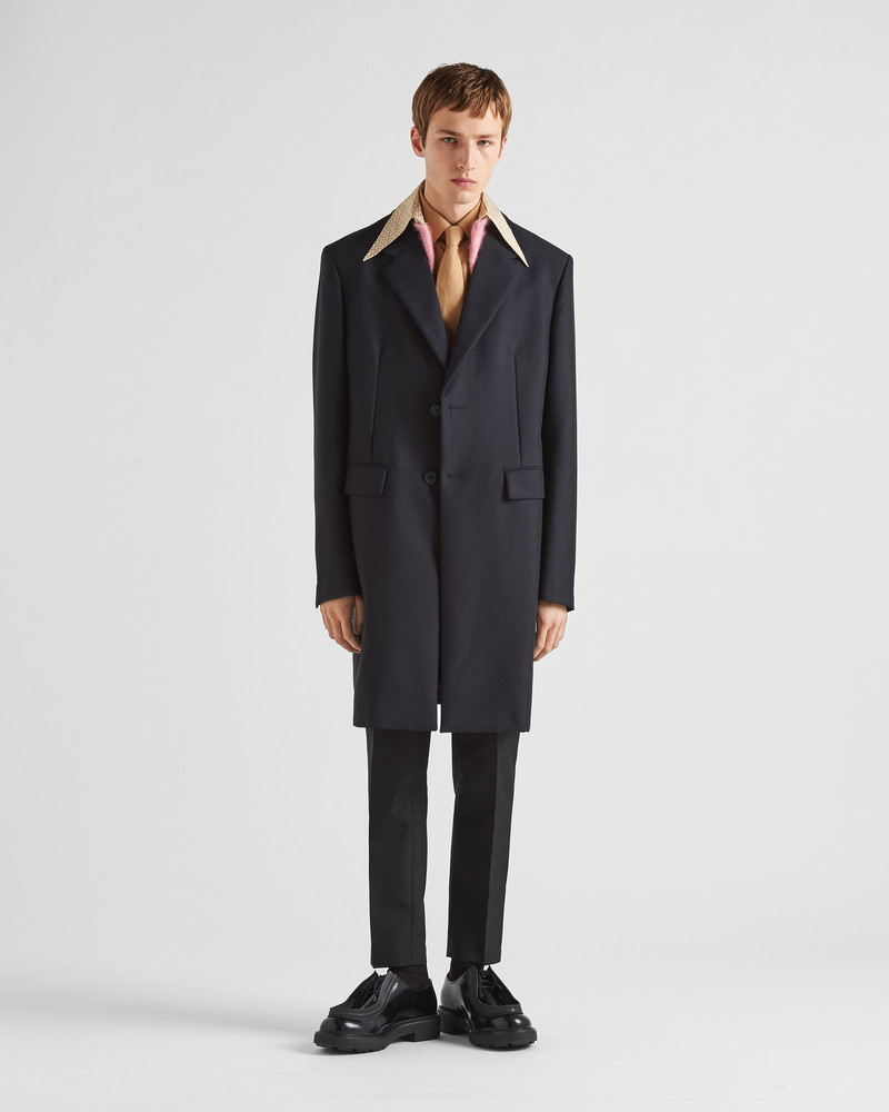 Prada Mohair wool coat with collar outlook