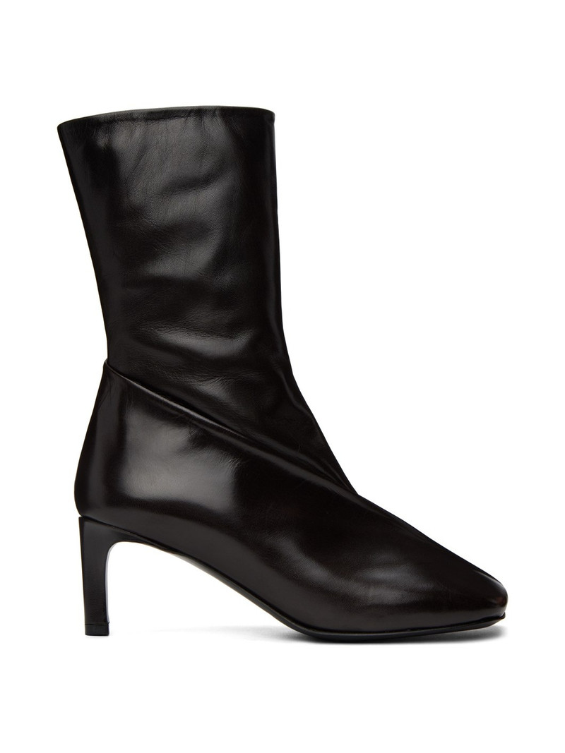 Black Leather Ankle Boots 1