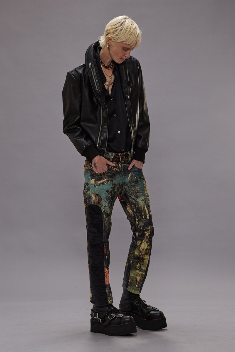 R13 LEATHER MULTI ZIP FLIGHT JACKET outlook