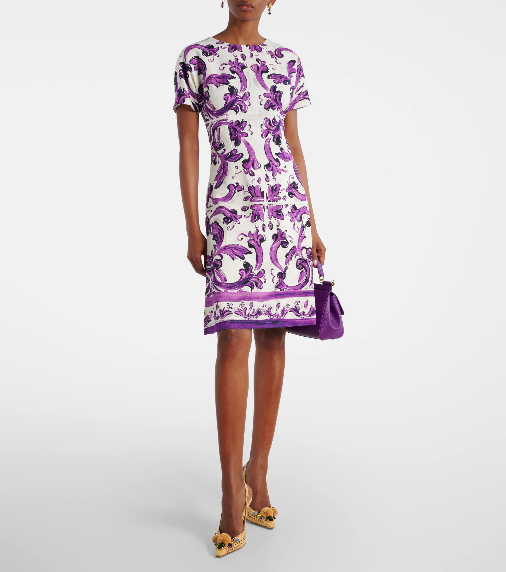 Majolica printed minidress - 2