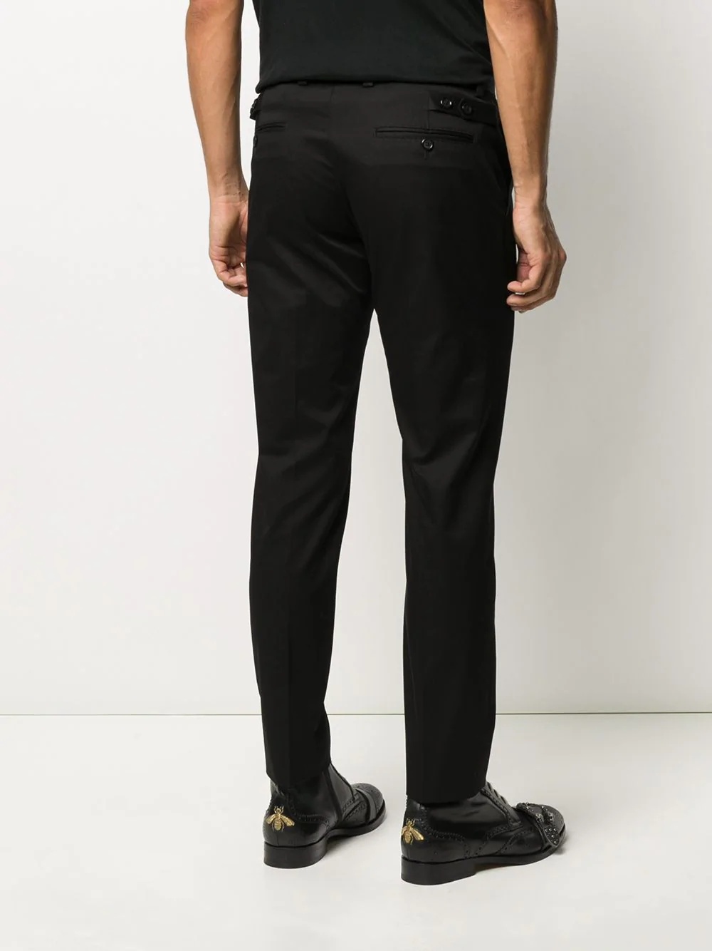 tailored straight-leg trousers - 4