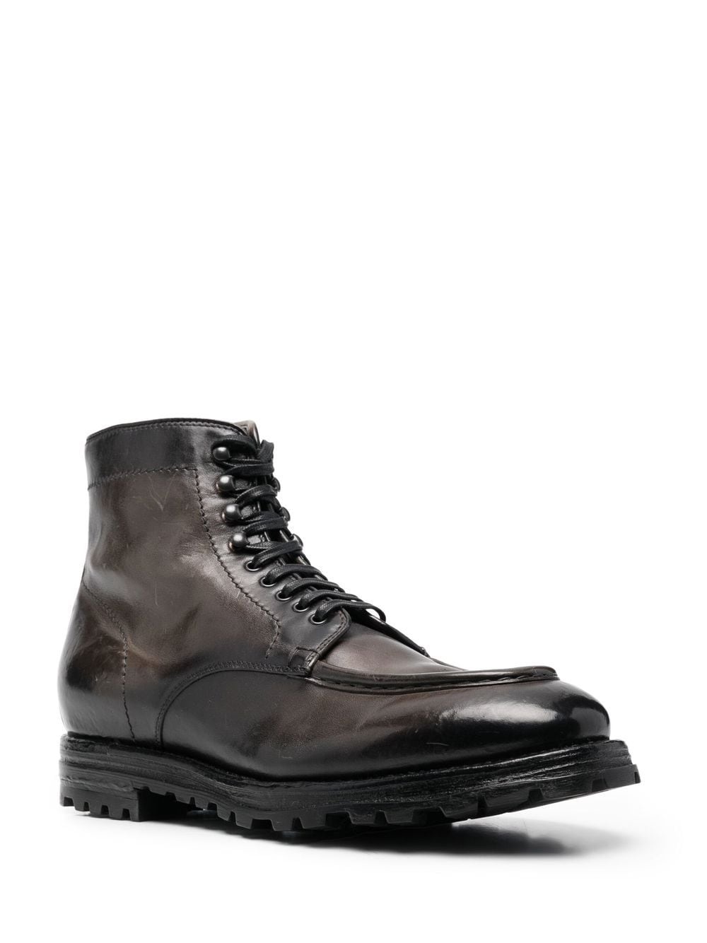 lace-up leather boots - 1