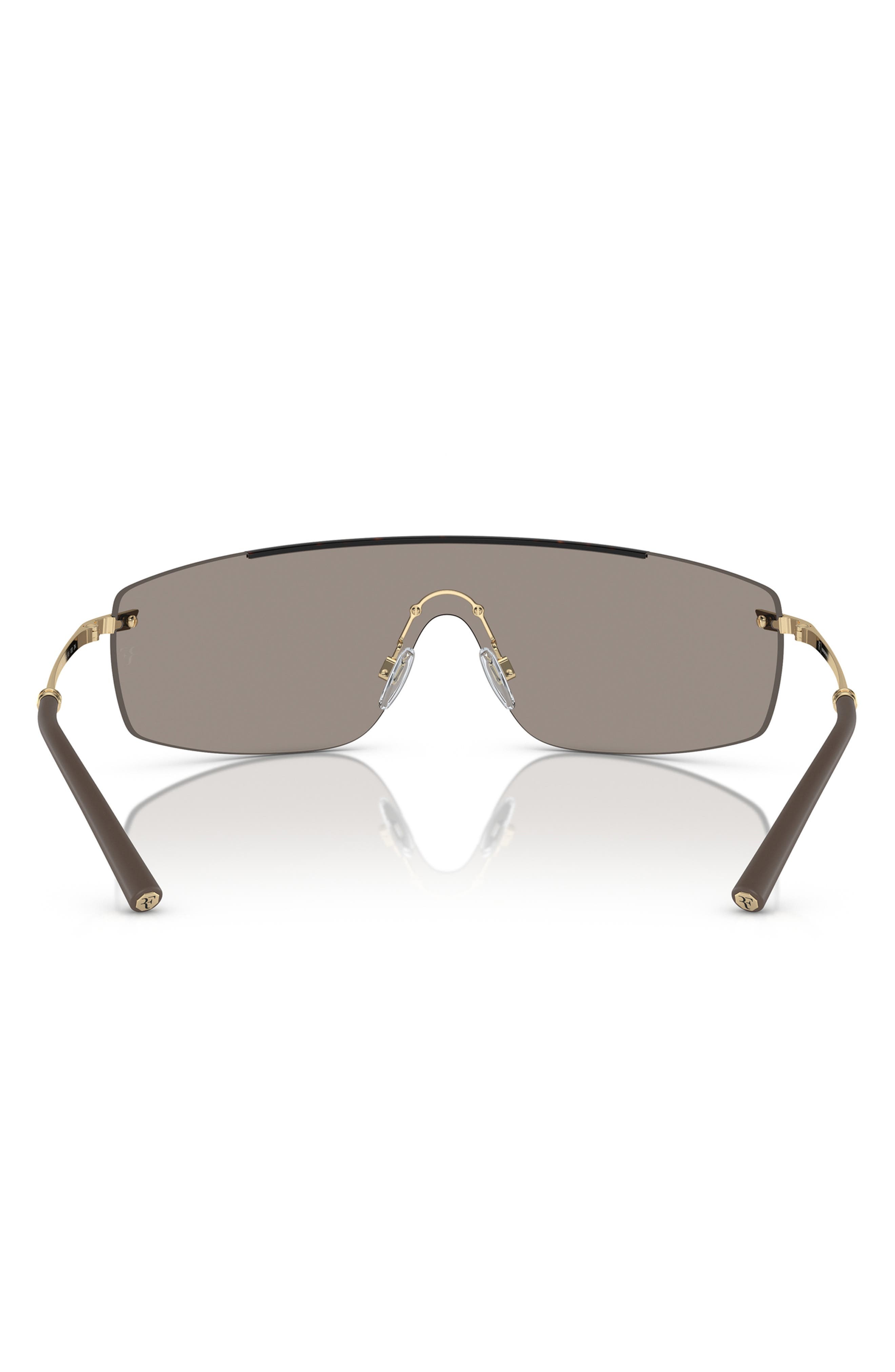 Roger Federer 138mm Rimless Shield Sunglasses - 4