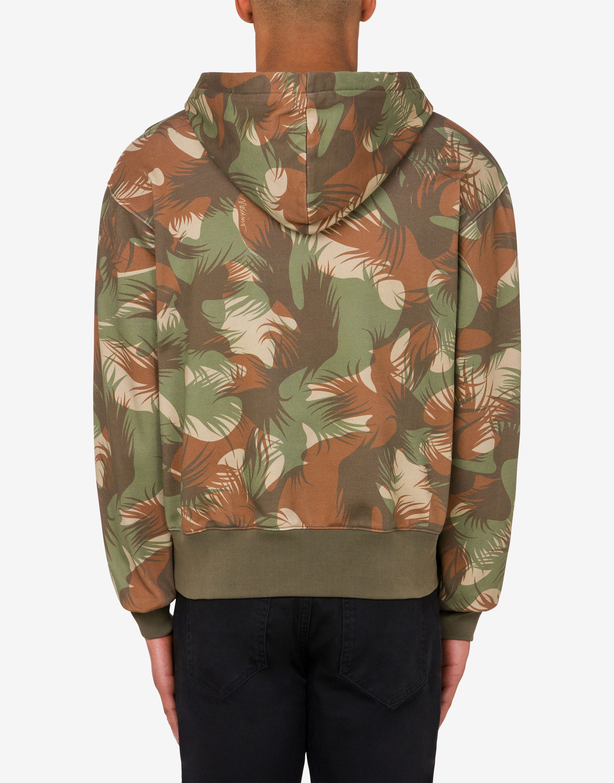 パーカー・フーディ Moschino FW23 CAMOUFLAGE SWEATSHIRT (17357027_1427) Moschino CAMOUFLAGE PRINT HOODIE | REVERSIBLE
