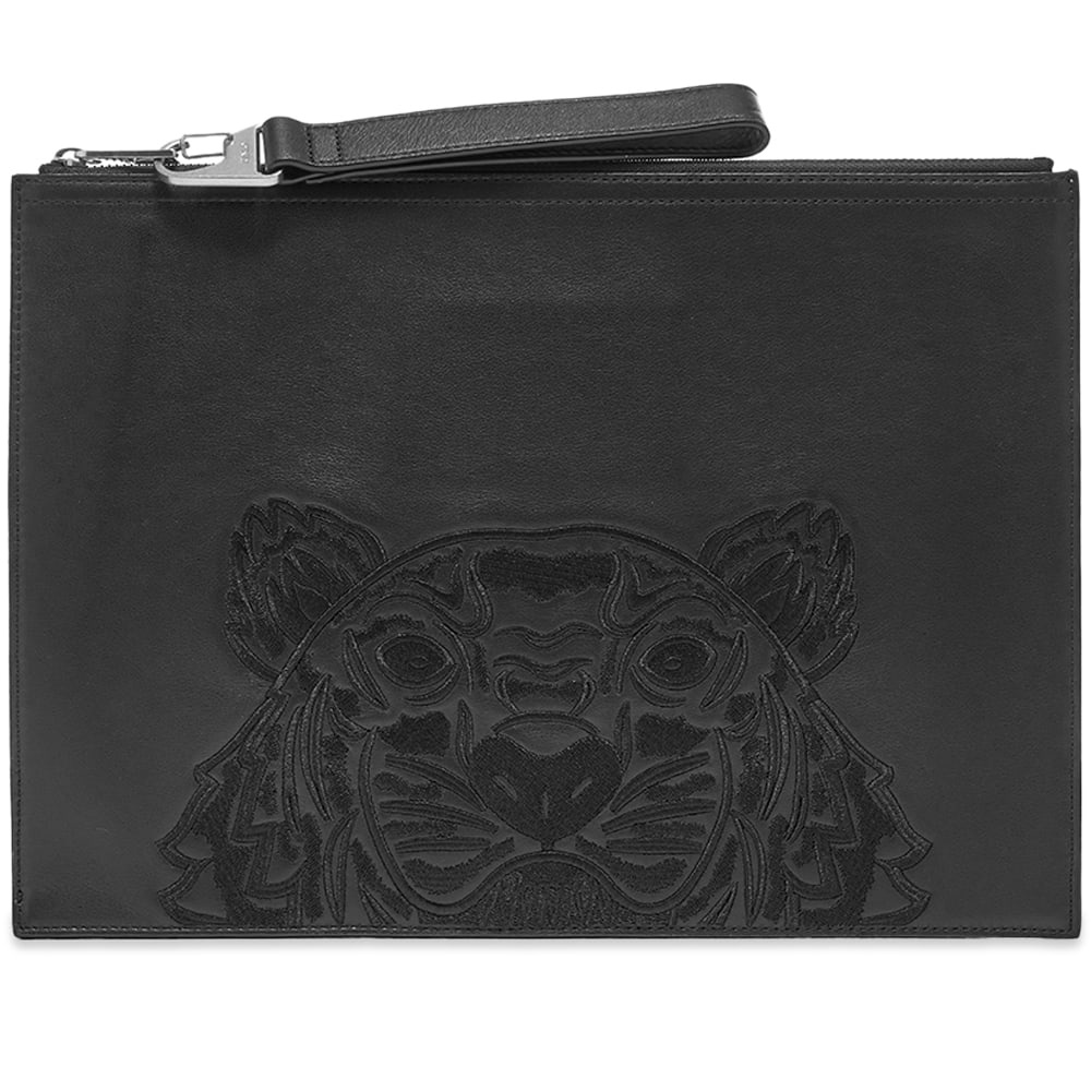 Kenzo Embossed Tiger Leather Document Holder - 1