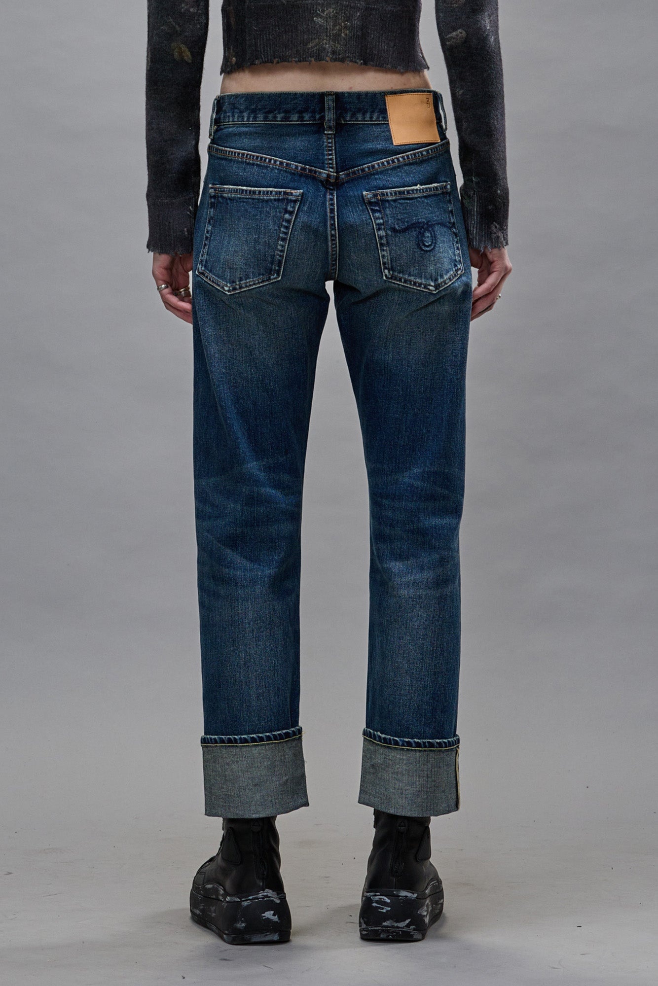 CUFFED ROMEO JEAN - CASLON SELVEDGE BLUE - 4