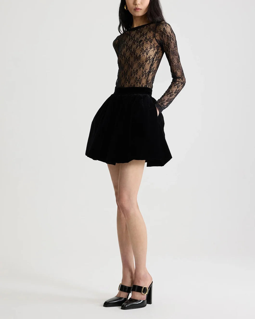 BLOOMER-EFFECT MINI SKIRT - 2