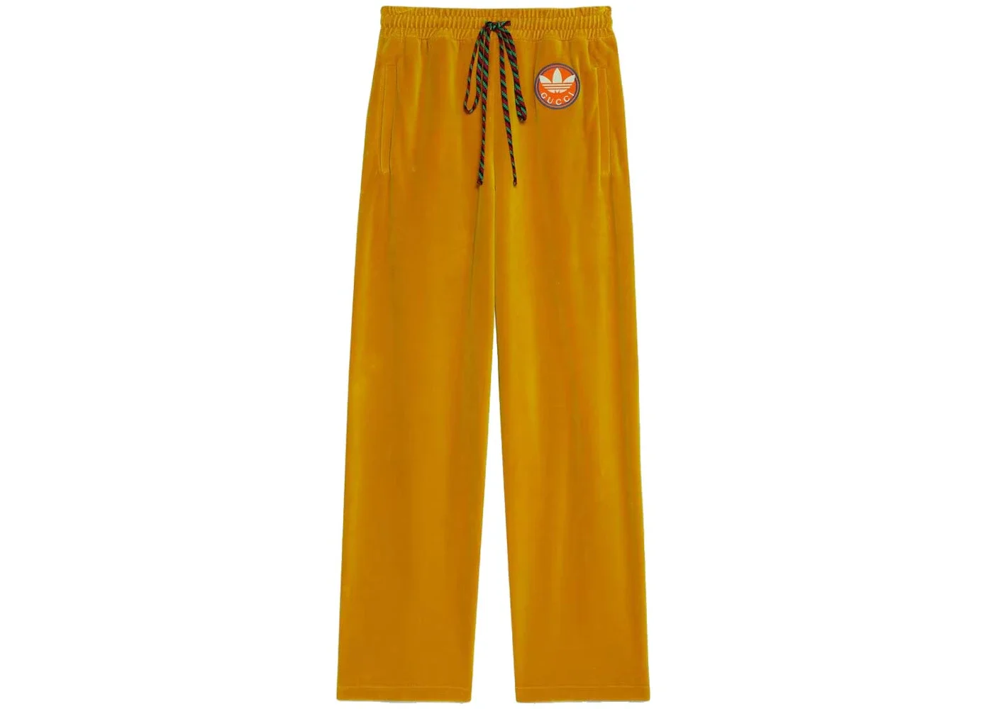 Gucci x adidas Chenille Cotton Pant Dark Yellow - 1