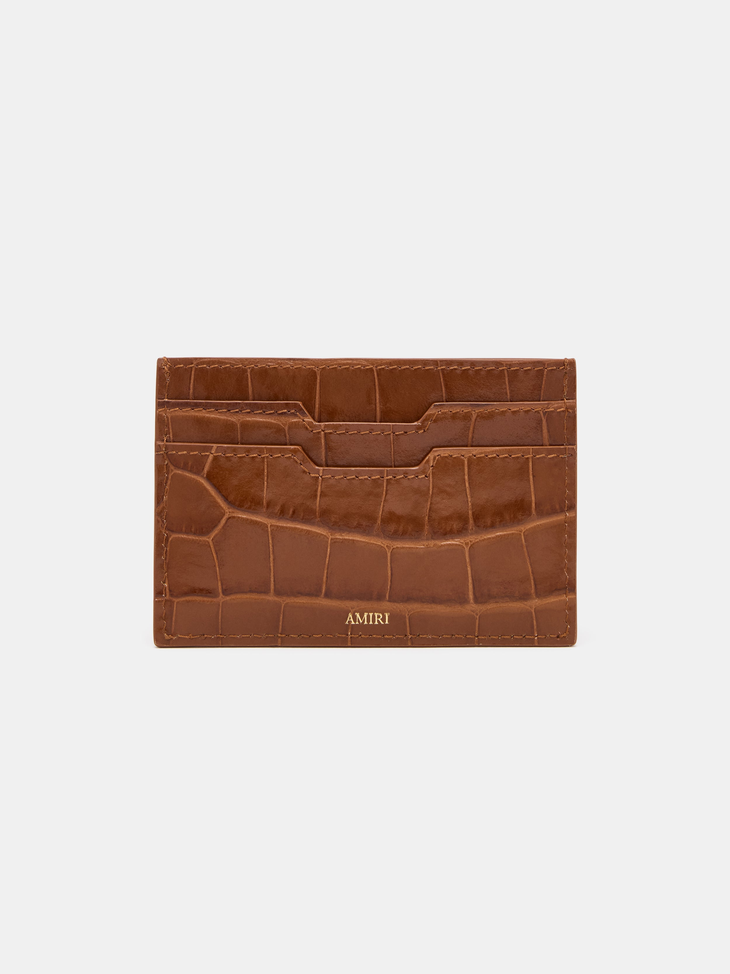 CROC EMBOSSED CARD HOLDER - 2
