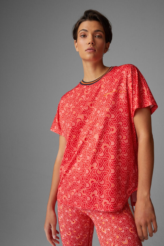 Dina Functional shirt in Apricot/Red - 2