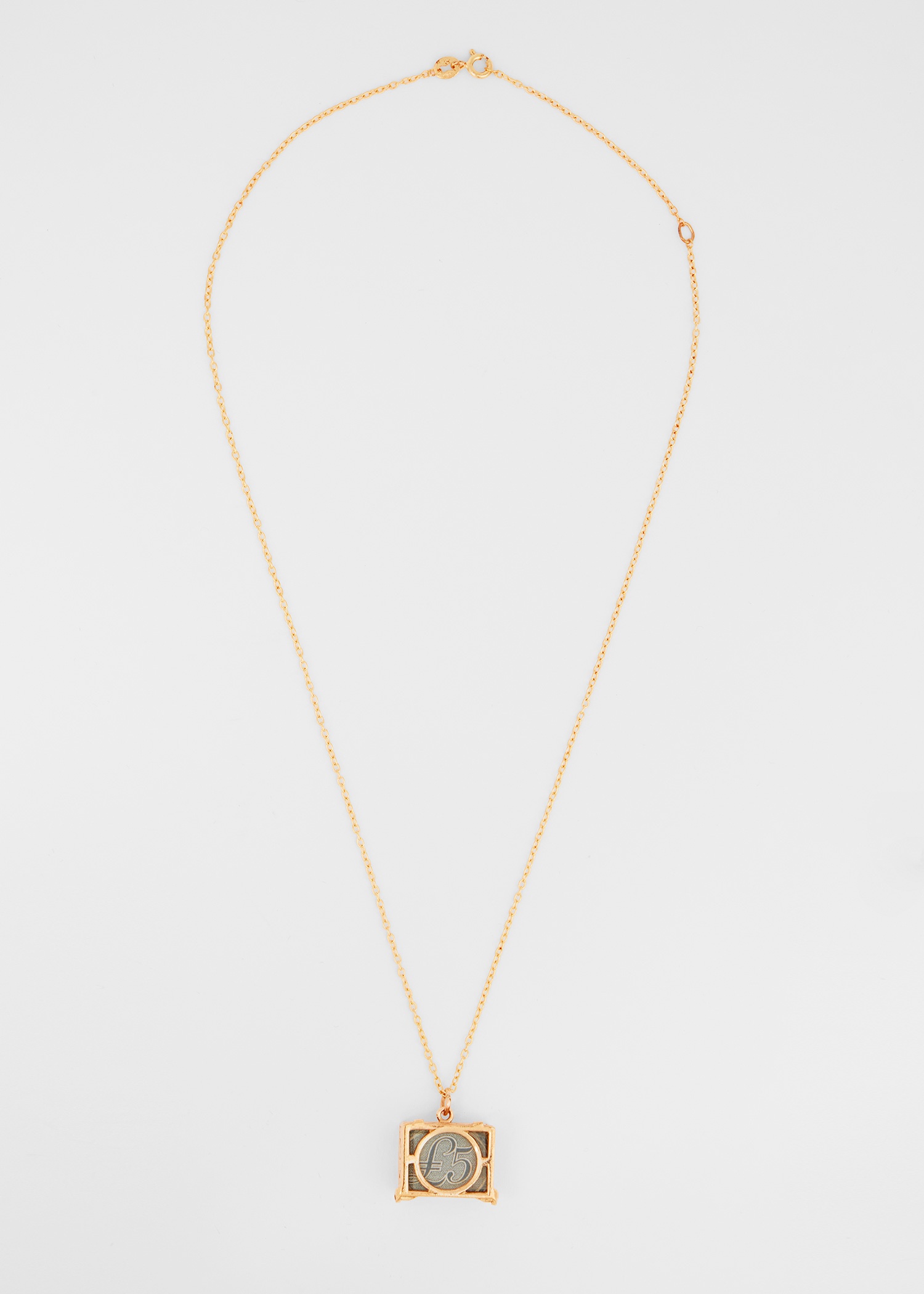 'Articulated Mad Money Five Pound Note' Gold Necklace by Baroque Rocks - 2