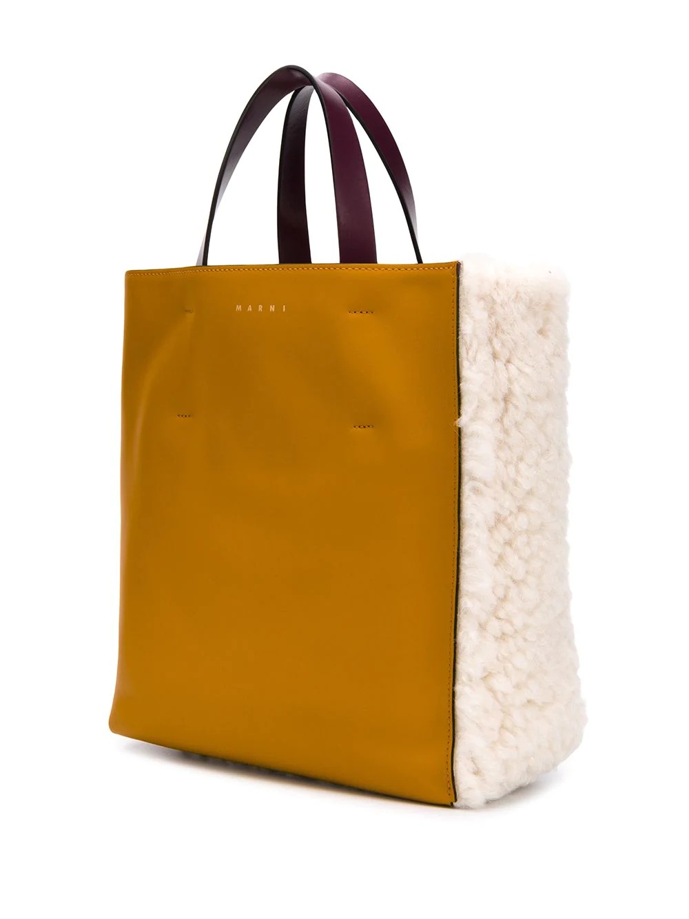 contrast panel tote bag - 3