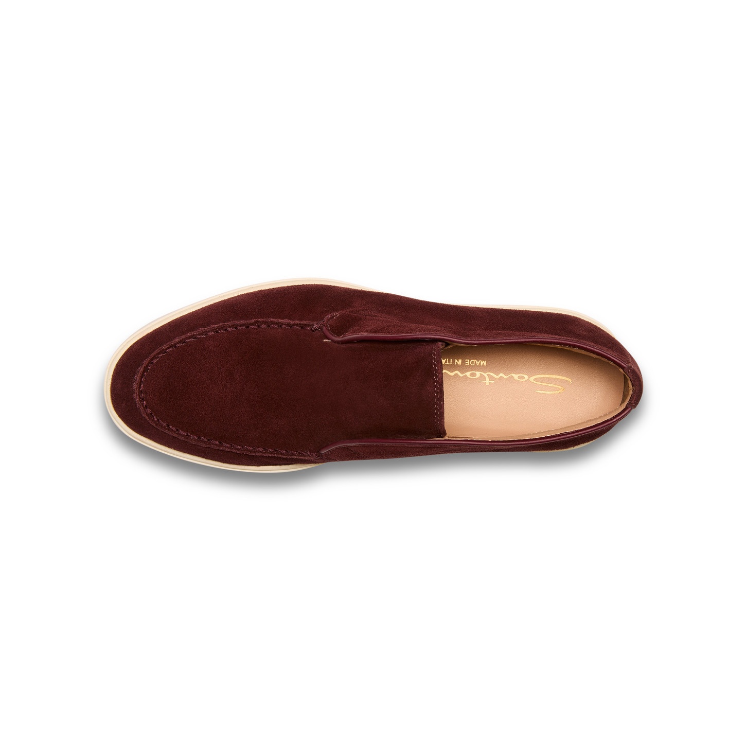 Women's burgundy suede desert boot - 4