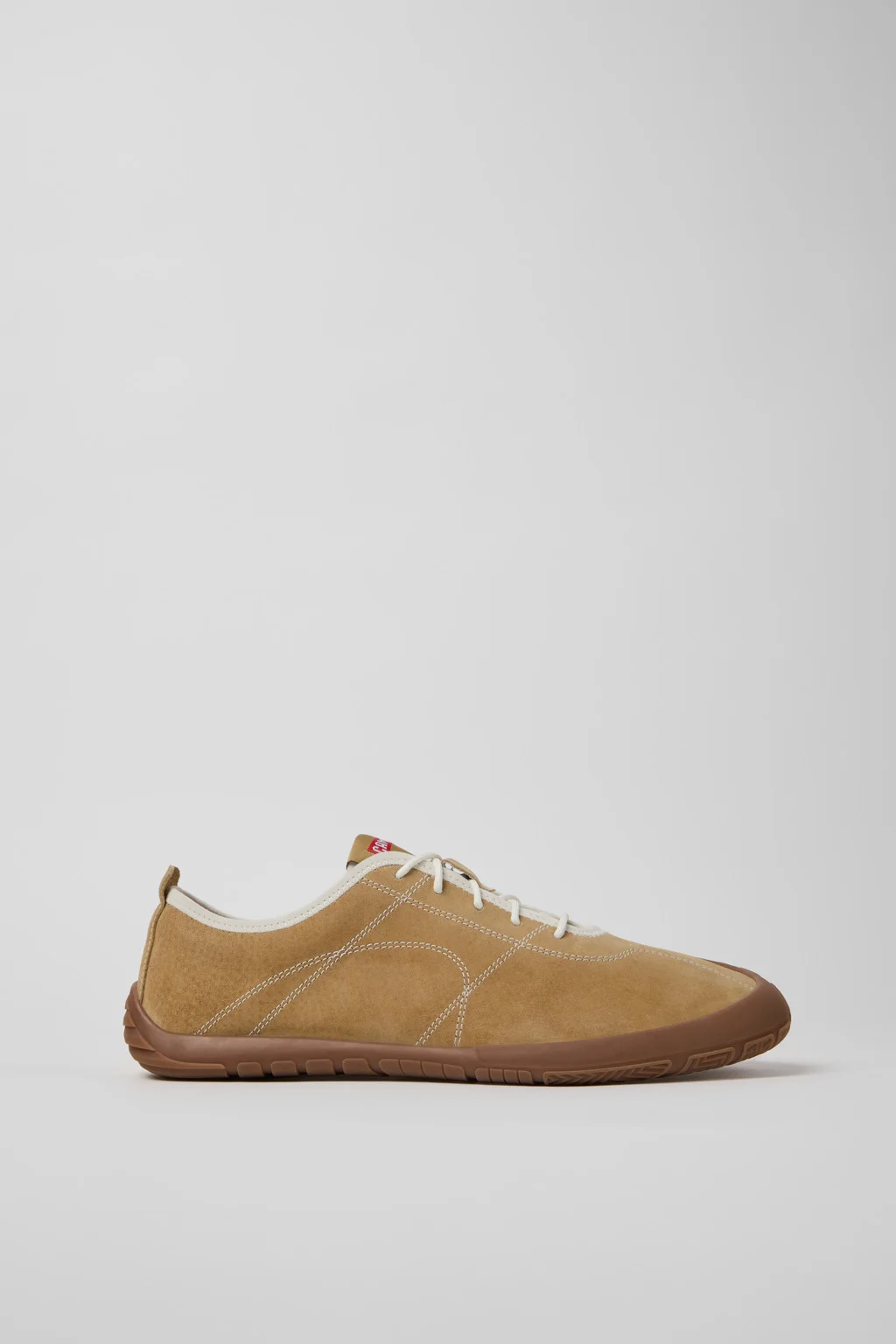 Brown Leather Sneakers for Men. - 1