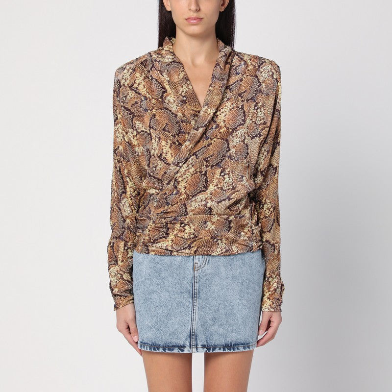Isabel Marant Snake Print Marlin Blouse Women - 1