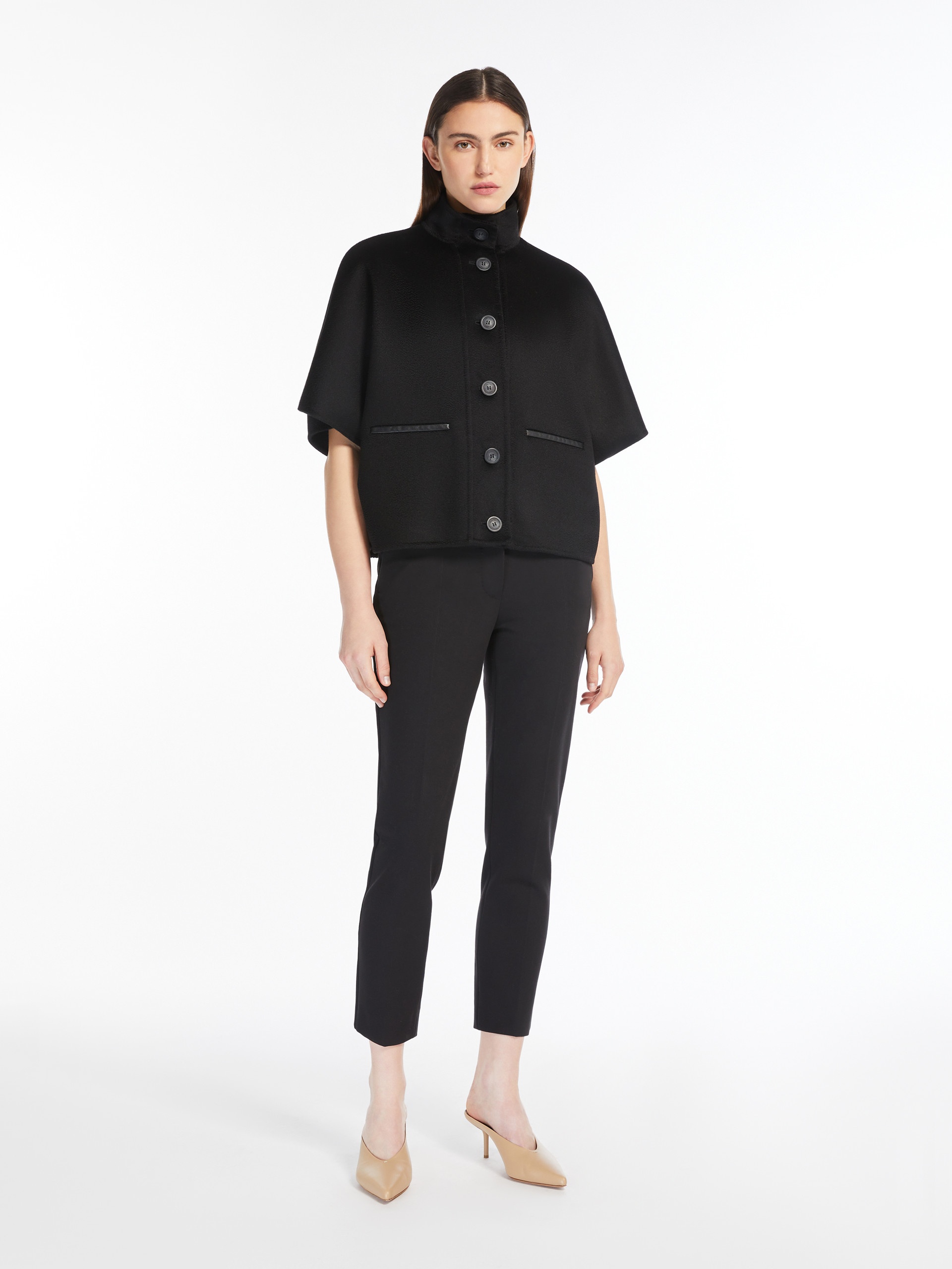 ROLL Short cashmere cape - 2
