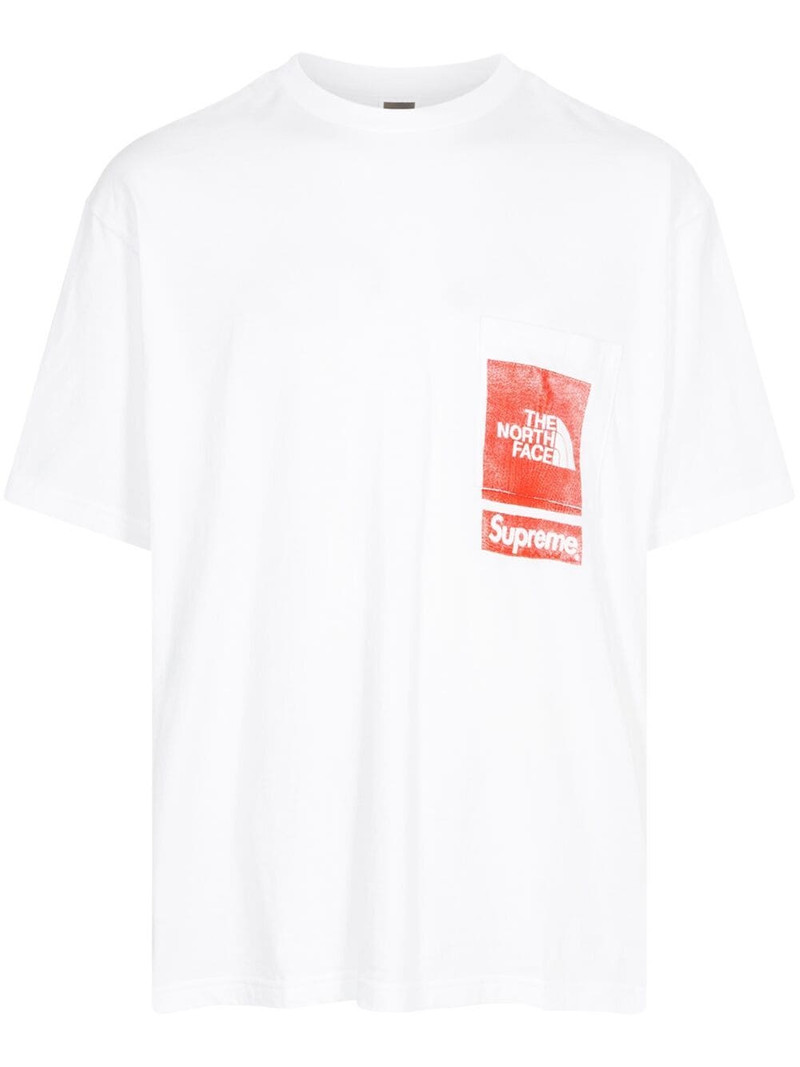 x TNF printed pocket "Olive" T-shirt - 1