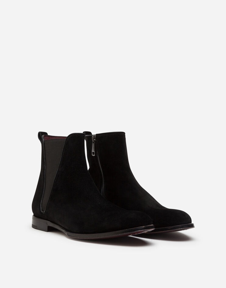 Velvet calfskin chelsea boots - 2