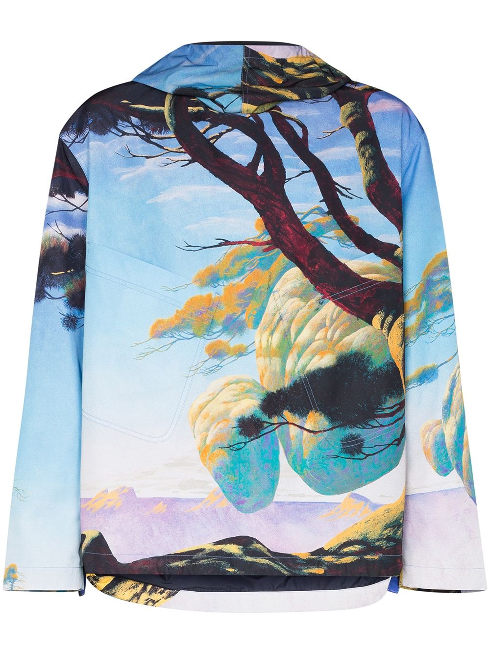 Floating Island graphic-print hooded parka - 1