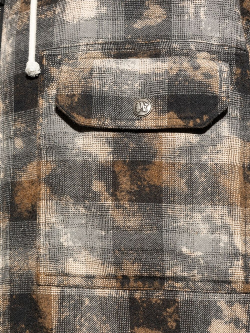check-pattern shirt jacket 5