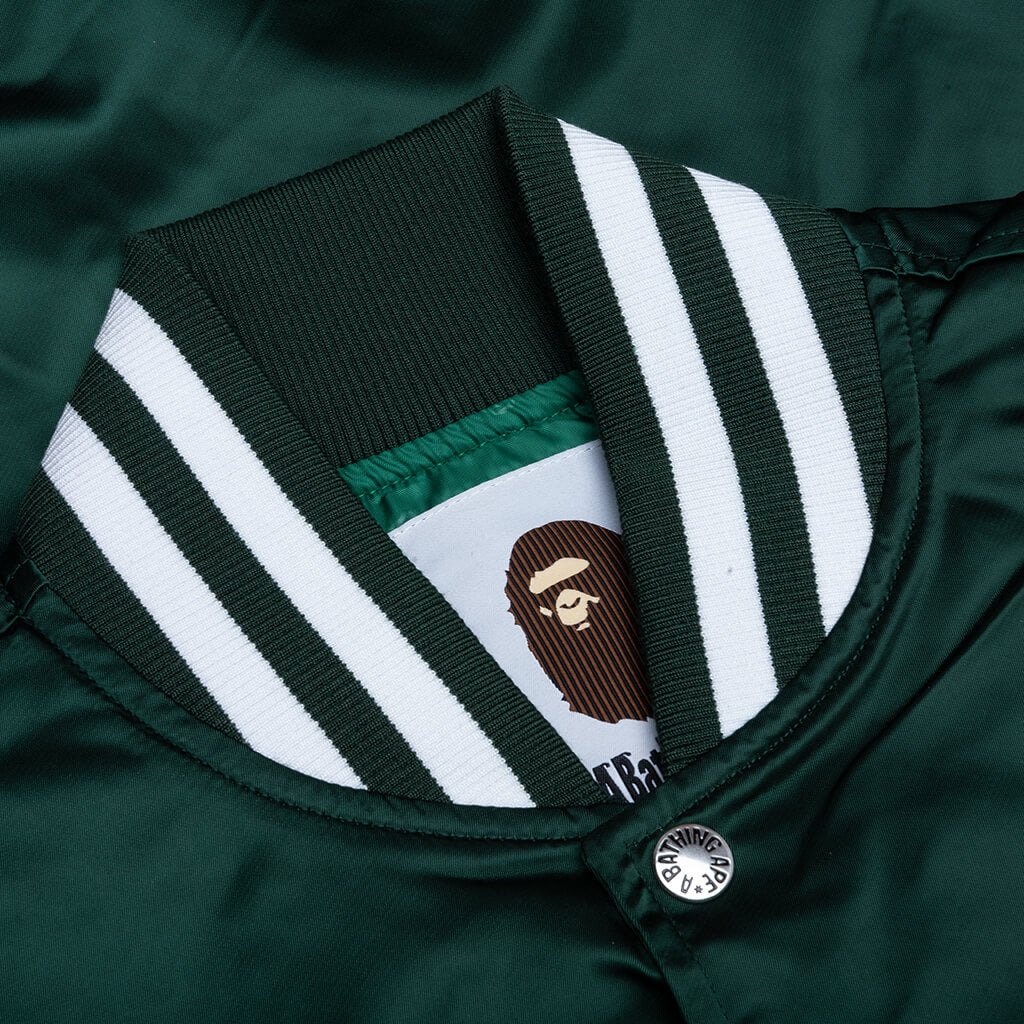 BASEBALL VARSITY JACKET - GREEN - 3