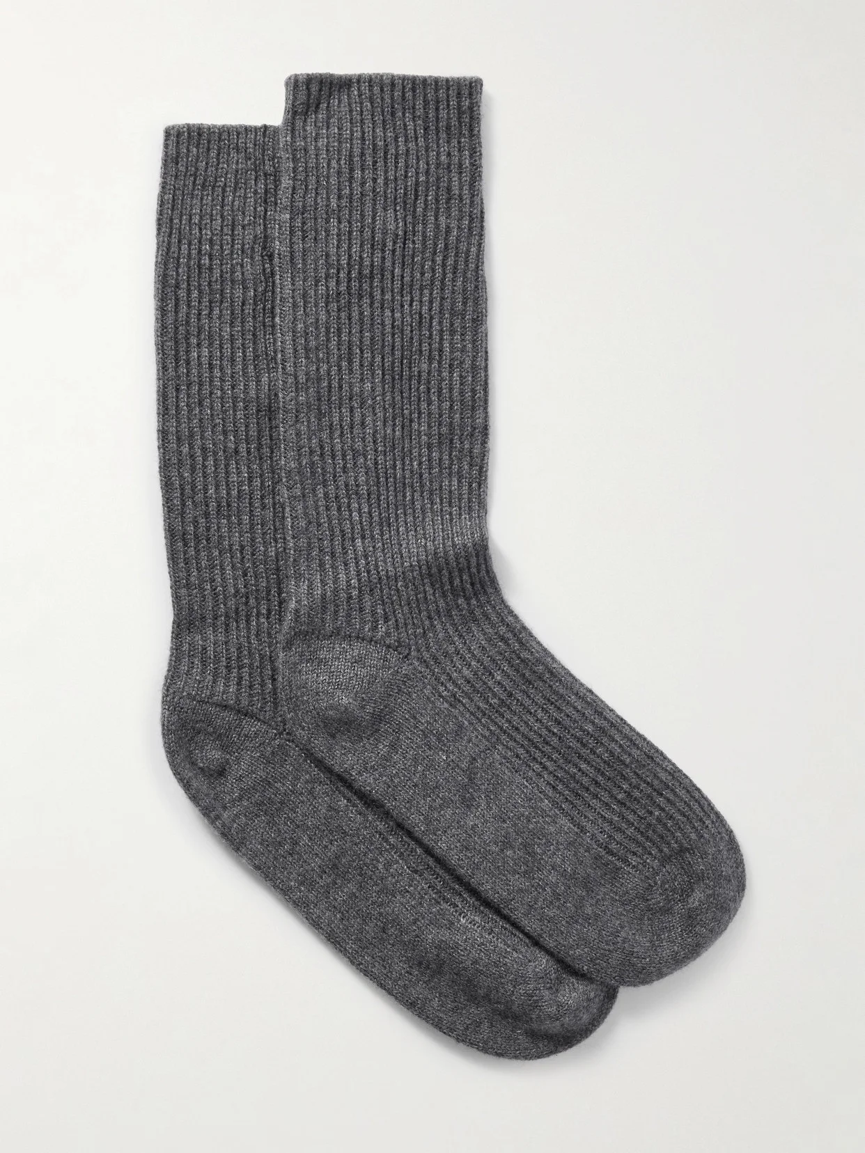 Zera Ribbed Cashmere Socks - 1