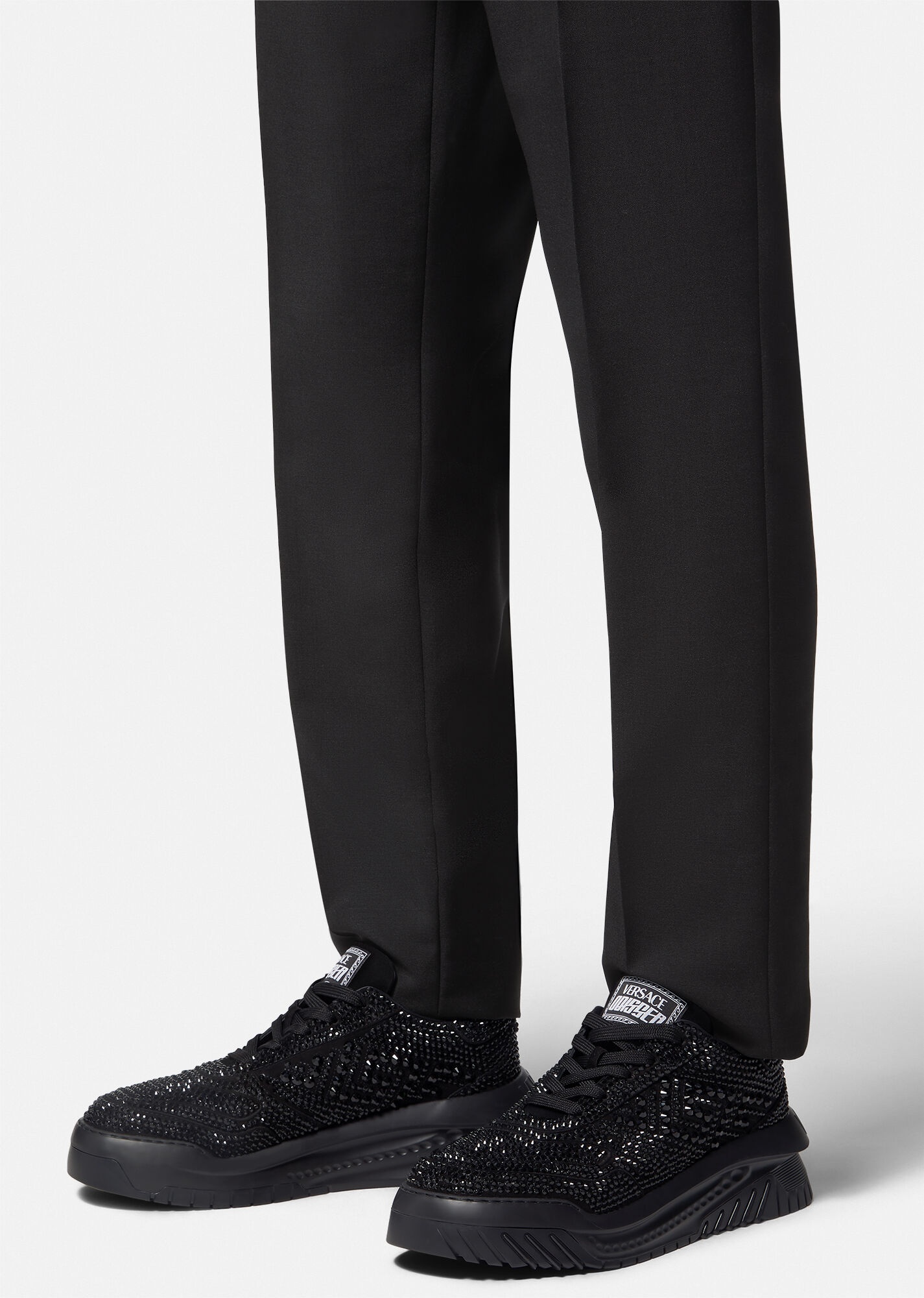 Versace クリスタル ODISSEA トレーナー スリッポン スニーカー Versace クリスタル ODISSEA トレーナー スリッポン スニーカー